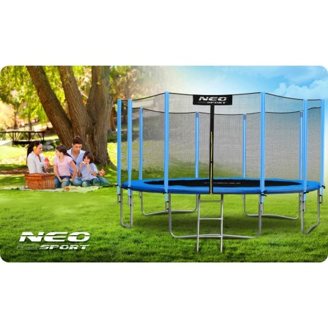 Trampolina ogrodowa 15ft/465cm z siatką zewnętrzną i drabinką Neo-Sport Neo-Sport