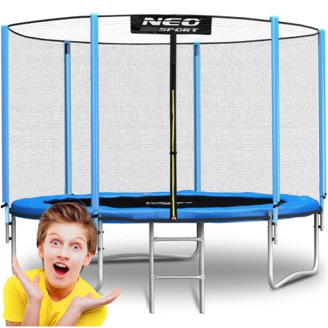 Trampolina ogrodowa 8ft/252cm z siatką zewnętrzną i drabinką Neo-Sport Neo-Sport