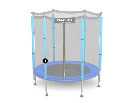 Słupek dolny do trampoliny z siatką zewnętrzną 4,5 ft niebieski Neo-Sport Neo-Sport