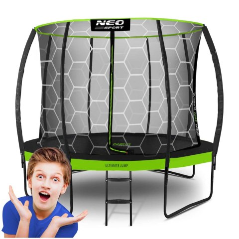 Trampolina ogrodowa profilowana 10ft/312cmz siatką wewnętrzną Neo-Sport Neo-Sport