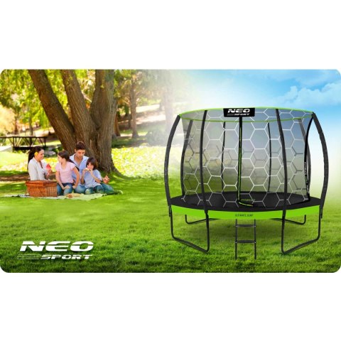 Trampolina ogrodowa profilowana 10ft/312cmz siatką wewnętrzną Neo-Sport Neo-Sport