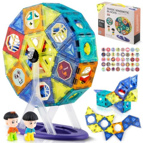 Klocki magnetyczne z karuzela RK-769 Ricokids Ricokids