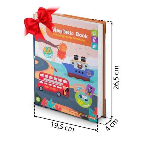 Książka magnetyczna puzzle Pojazdy RK-770 Ricokids