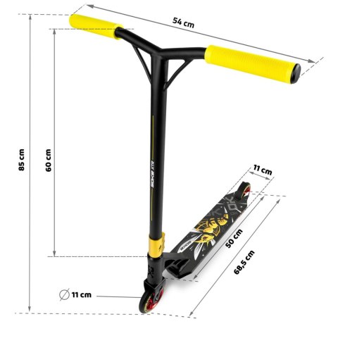 Hulajnoga wyczynowa SOKE XTR czarno-żółta SOKE