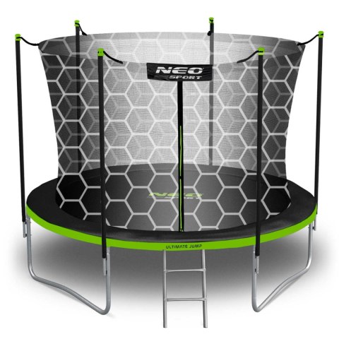 Trampolina ogrodowa 10ft/312cm z siatką wewnętrzną i drabinką Neo-Sport Neo-Sport