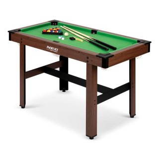 Stół do gry w bilard 122 x 61 x 76 cm NS-807 ciemny brąz Neo-Sport