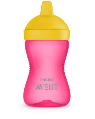 AVENT SCF804/04 Kubek twardy z odpornym na gryzienie ustnikiem 300ml 18+ różowy