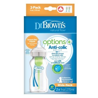 Dr.Browns WB92600 Butelka szeroka szyjka 270 ml PP OPTIONS PLUS 2 PAK