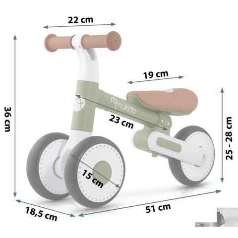 Rowerek biegowy dla dzieci Nukido NK-603 Nukido