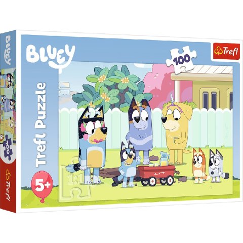 TREFL 16471 Puzzle 100 Wesoły świat Bluey