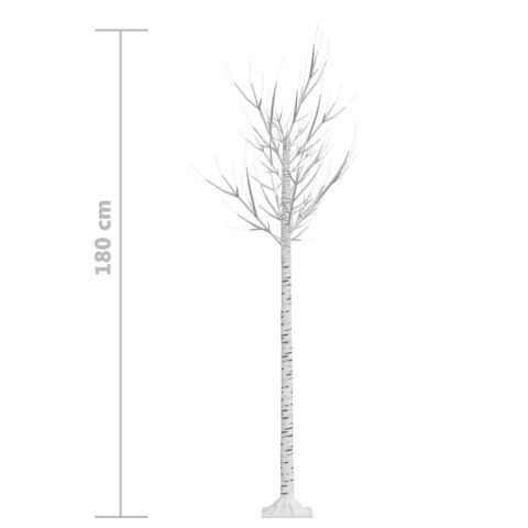 VidaXL Wierzba z oświetleniem, 180 kolorowych diod LED, 1,8 m