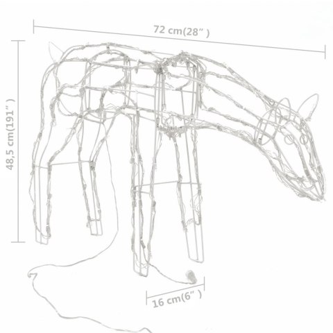 VidaXL 3 świąteczne renifery z lampek, 229 diod LED