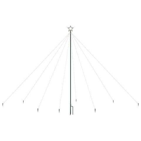 VidaXL Choinka z lampek ułożonych w wodospad, 576 diod LED, 3,6 m