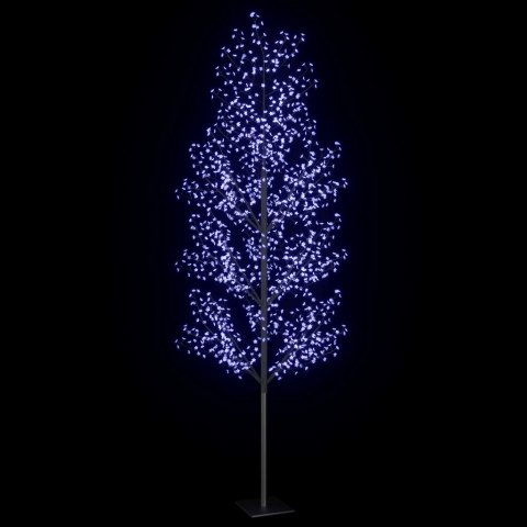 VidaXL Drzewko świecące na niebiesko, 1200 LED, kwiat wiśni, 400 cm