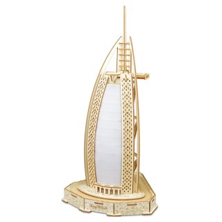 DREWNIANE PUZZLE 3D BURJ AL ARAB 42cm BURDŻ AL ARAB DIY 8+