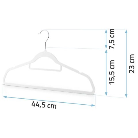 Welurowe wieszaki na ubrania 20szt MS-859 Massido Massido