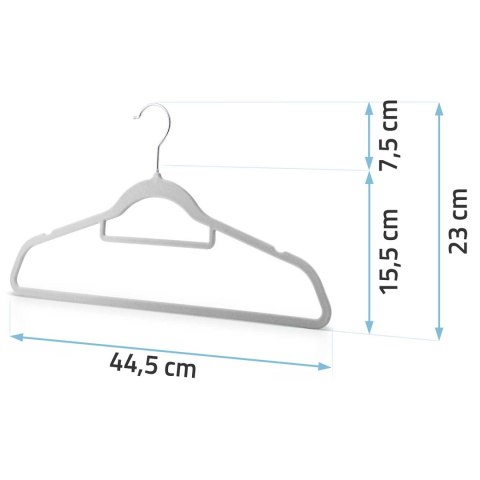 Welurowe wieszaki na ubrania 20szt MS-859 Massido Massido