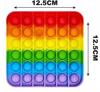 POP BUBBLE ANTYSTRESOWA ZABAWKA SENSORYCZNA TĘCZOWA INNY