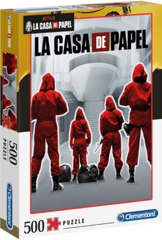 PUZZLE DOM Z PAPIERU 500 LA CASA DE PAPEL CLEMENTONI CLEMENTONI