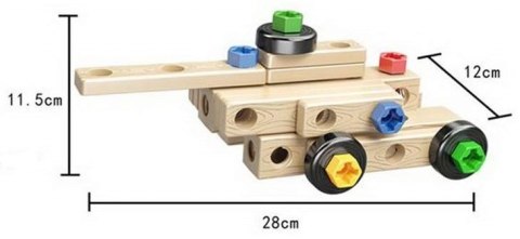 Klocki konstrukcyjne 40 elementów MADEJ