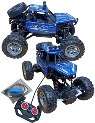 Autko Zdalnie Sterowane MONSTER TRUCK METAL LED RC blue #A1 INNY