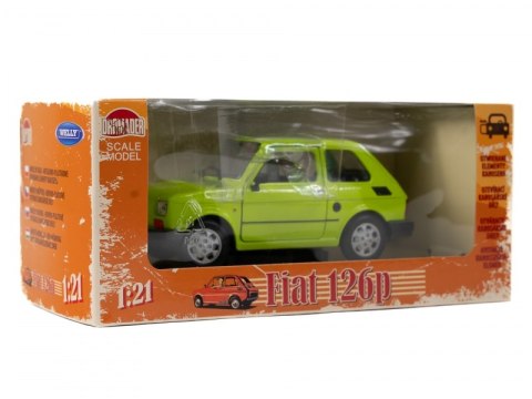 WELLY MALUCH FIAT 126P 1:21 SAMOCHÓD KOLEKCJONERSKI jas ziel WELLY