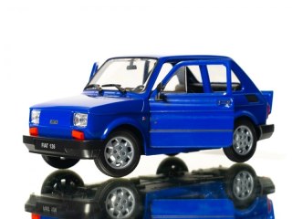 WELLY MALUCH FIAT 126P 1:21 SAMOCHÓD KOLEKCJONERSKI niebiesk WELLY