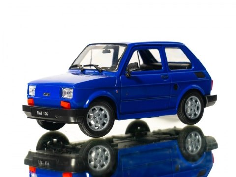 WELLY MALUCH FIAT 126P 1:21 SAMOCHÓD KOLEKCJONERSKI niebiesk WELLY