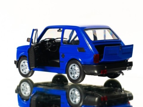 WELLY MALUCH FIAT 126P 1:21 SAMOCHÓD KOLEKCJONERSKI niebiesk WELLY