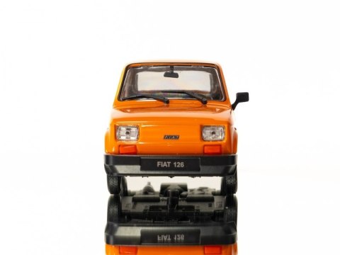 WELLY MALUCH FIAT 126P 1:21 SAMOCHÓD KOLEKCJONERSKI pomarańc WELLY