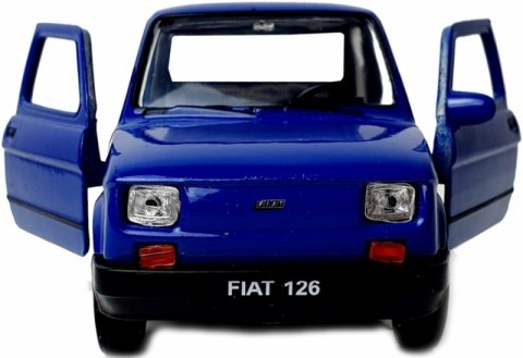 WELLY MALUCH FIAT 126P 1:34 SAMOCHÓD KOLEKCJONERSKI niebiesk WELLY