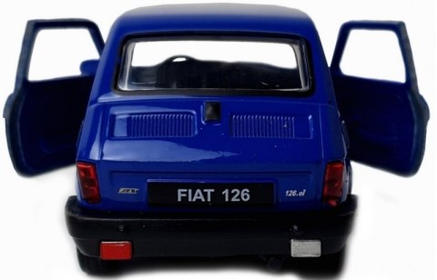 WELLY MALUCH FIAT 126P 1:34 SAMOCHÓD KOLEKCJONERSKI niebiesk WELLY