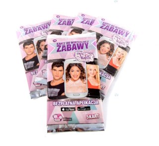 KARTY DO WIRTUALNEJ ZABAWY VIOLETTA 5 SZT. W SASZETCE TM-TOYS