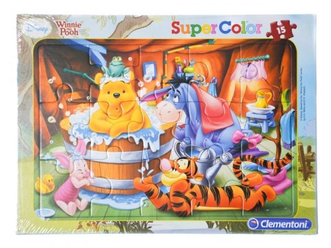 PUZZLE RAMKOWE Kubuś PUCHATEK 15 ELEM CLEMENTONI