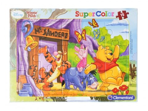 PUZZLE RAMKOWE Kubuś PUCHATEK 15 ELEM CLEMENTONI