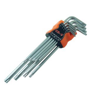 KLUCZE TORX Chrom-Vanadium zestaw 9szt. BEAST