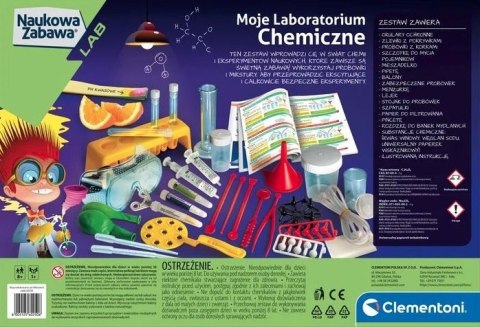 Moje laboratorium chemiczne Naukowa Zabawa Clementoni #G3 CLEMENTONI