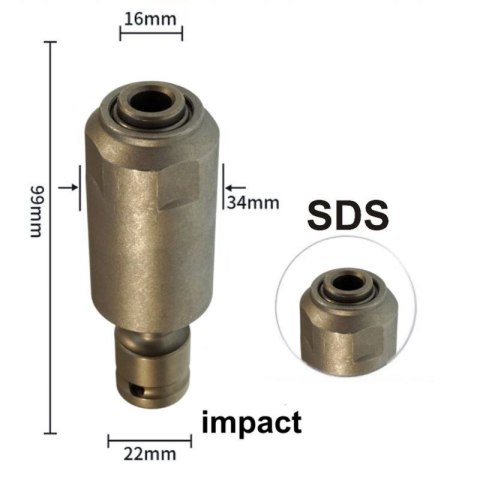 Adapter klucz 1/2'' na SDS-PLUS klucz udarowy przejściówka przejście BEAST