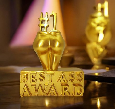 ZŁOTA STATUETKA BEST ASS AWARD NAGRODA ZA NAJLEPSZY TYŁEK