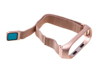 Pasek opaska Xiaomi Mi Band 3/ Xiaomi Mi Band 4 Magnes - rose gold