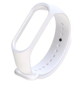 Silikonowy pasek opaska do Xiaomi Mi Band 3/ Xiaomi Mi Band 4 - biały