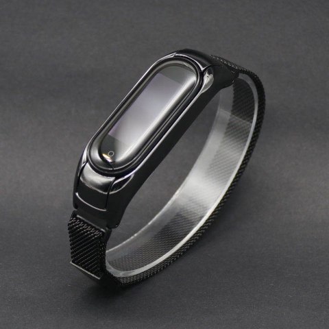 Pasek opaska Xiaomi Mi Band 5 Magnes - czarny