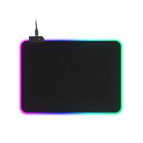 Gamingowa podkładka pod myszkę i klawiaturę dla graczy RGB LED rozm. 25x35cm