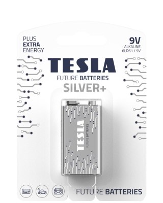 BATERIA ALKALICZNA TESLA 9V/6LR61 1SZT SILVER+