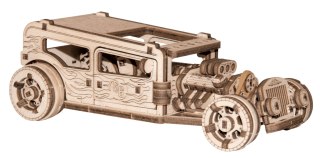 Drewniane Puzzle 3D - Samochód Hot Rod