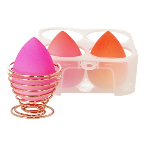 Beauty Blender Box Ombre - Zestaw gąbek do makijażu 3szt.+ stojak na gąbki BLING