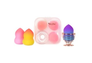 Beauty Blender Box Ombre - Zestaw gąbek do makijażu 3szt.+ stojak na gąbki BLING, typ III