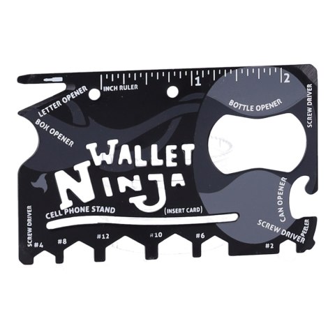 Karta przetrwania Wallet Ninja, Multitool 18w1