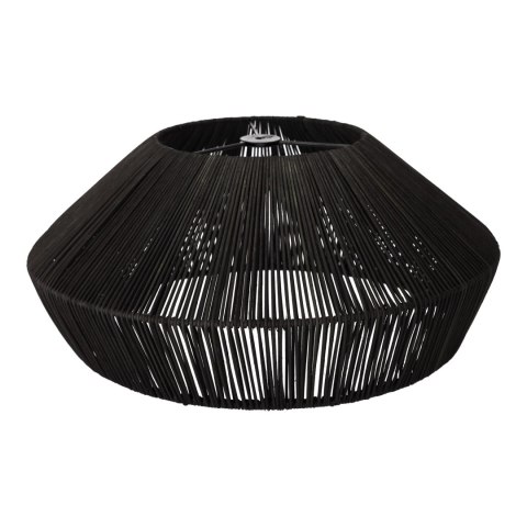 Lampa naturalna rattanowa wisząca - 50 cm (czarna)