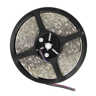 Whitenergy Taśma LED 5m 30szt/m SMD5050 7.2W/m 12V IP65 10mm RGB bez konektora